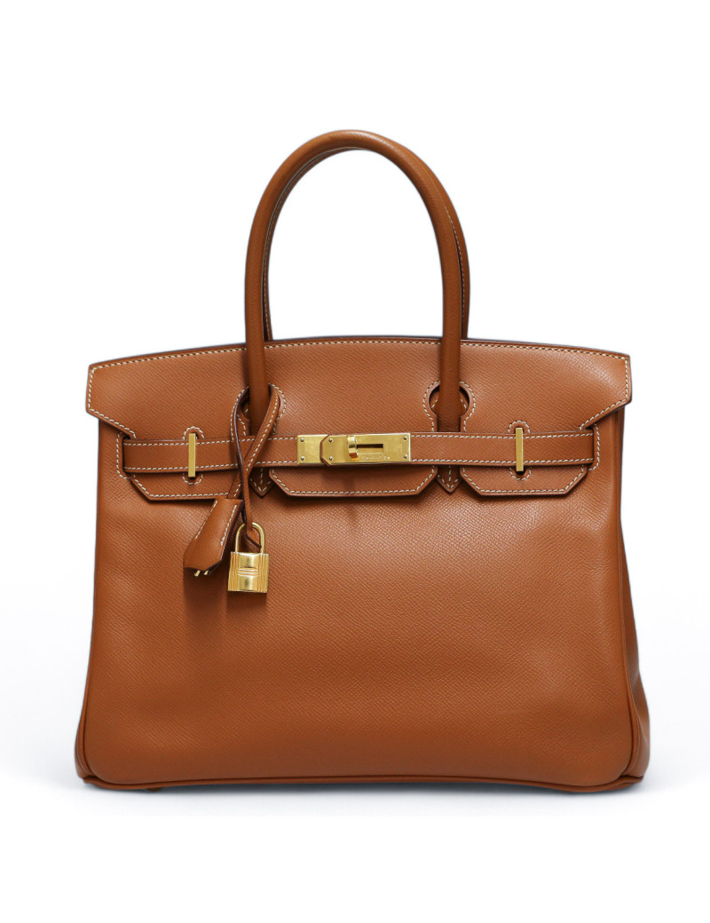 Birkin 30 HERMES cuir Epsom Gold