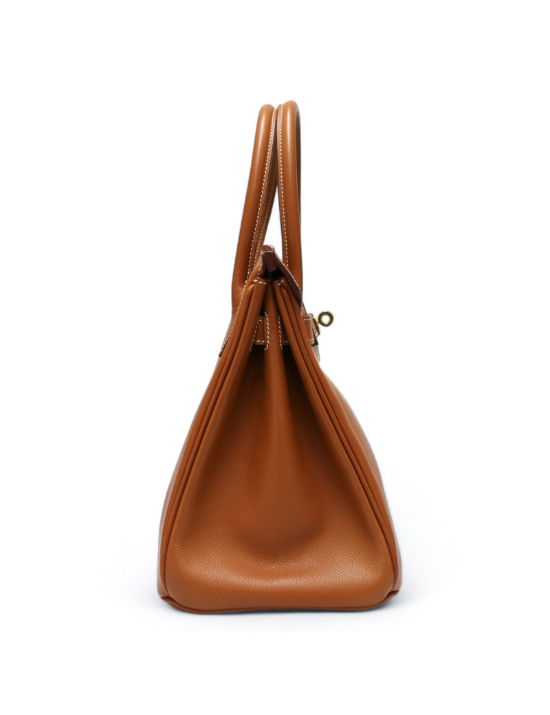 Birkin 30 HERMES cuir Epsom Gold