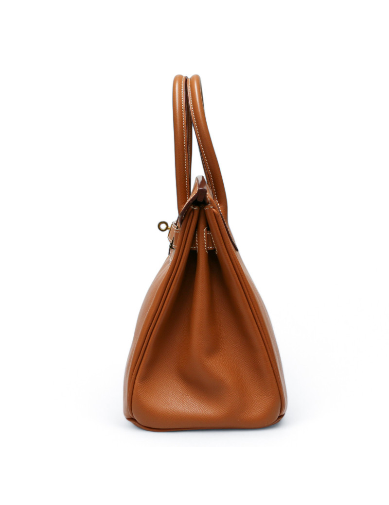 Birkin 30 HERMES cuir Epsom Gold