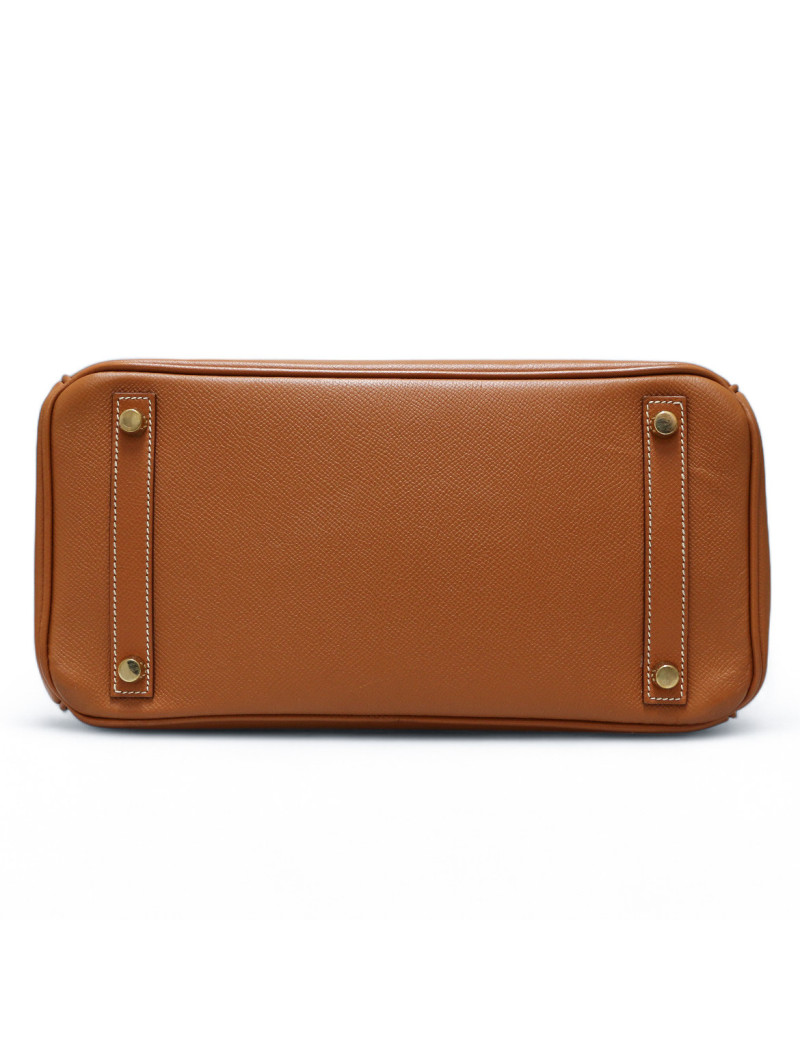 Birkin 30 HERMES cuir Epsom Gold