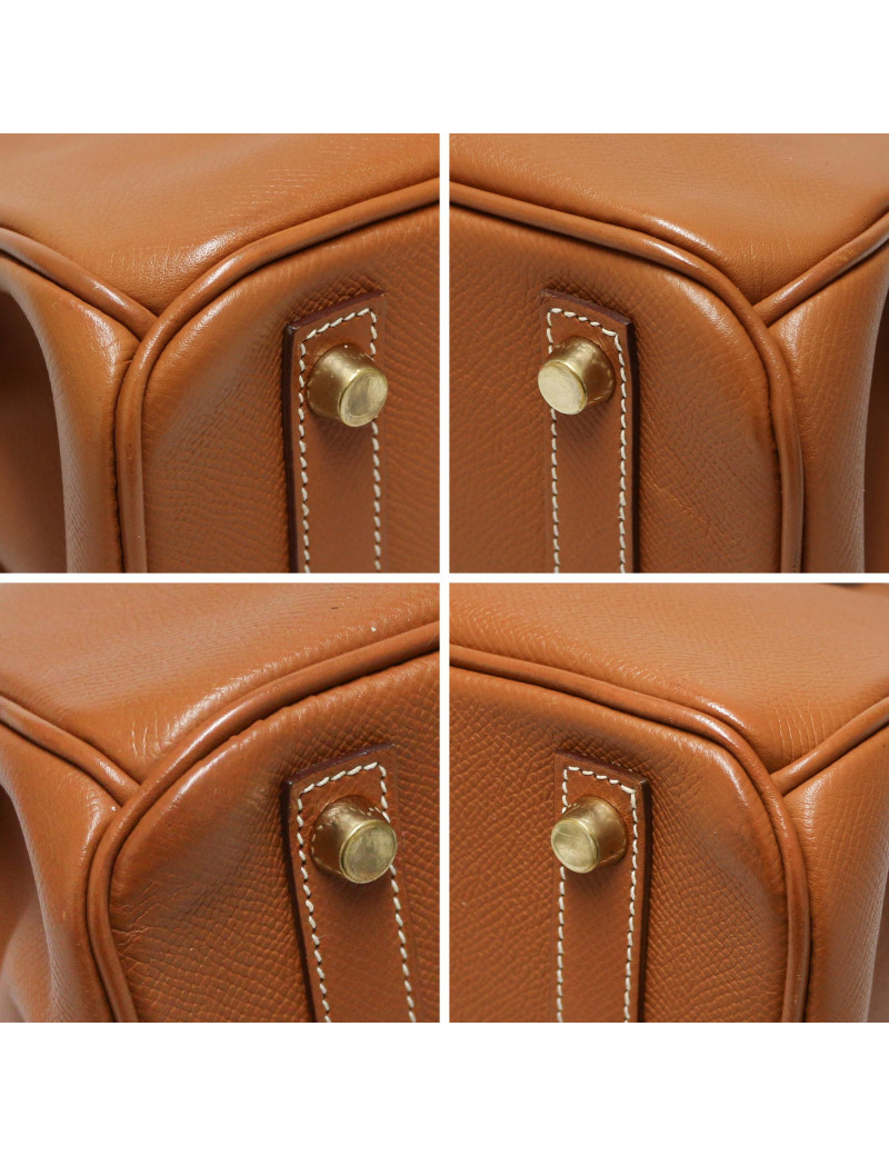 Birkin 30 HERMES cuir Epsom Gold