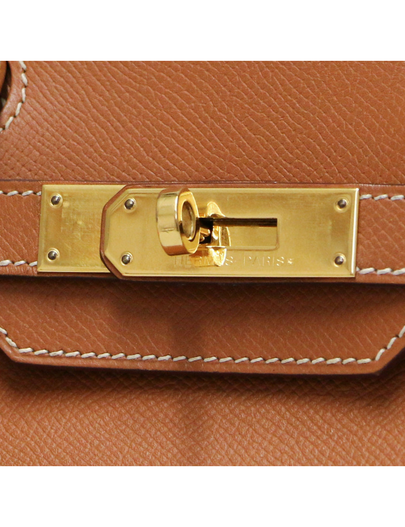 Birkin 30 HERMES cuir Epsom Gold