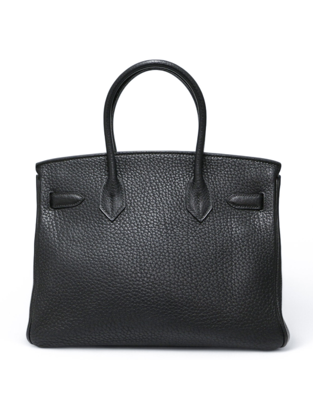 Birkin 30 HERMES cuir Fiord noir