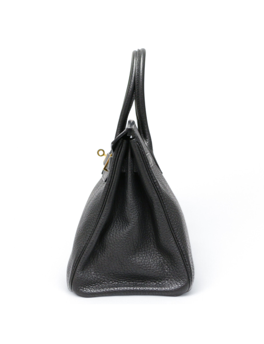 Birkin 30 HERMES cuir Fiord noir