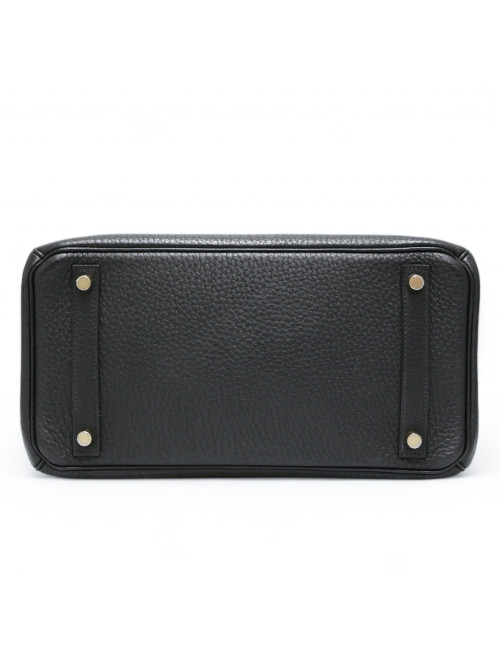 Birkin 30 HERMES cuir Fiord noir