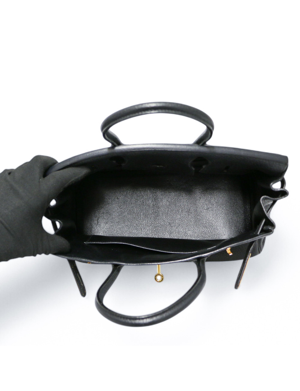 Birkin 30 HERMES cuir Fiord noir