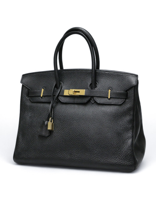 Birkin 35 HERMES cuir de veau Togo  NOIR