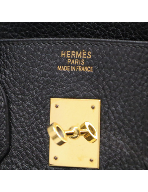 Birkin 35 HERMES cuir de veau Togo  NOIR