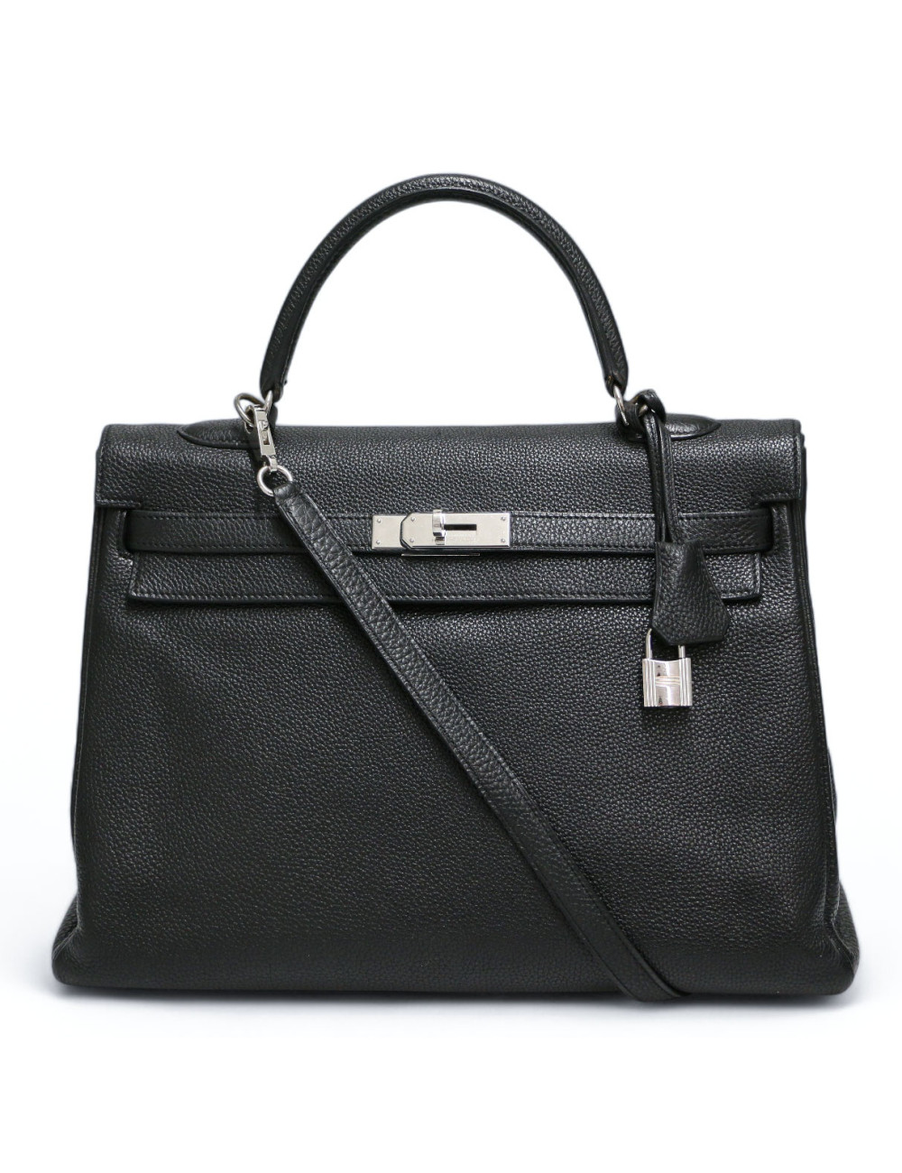 Kelly 35 HERMES cuir de veau Togo noir