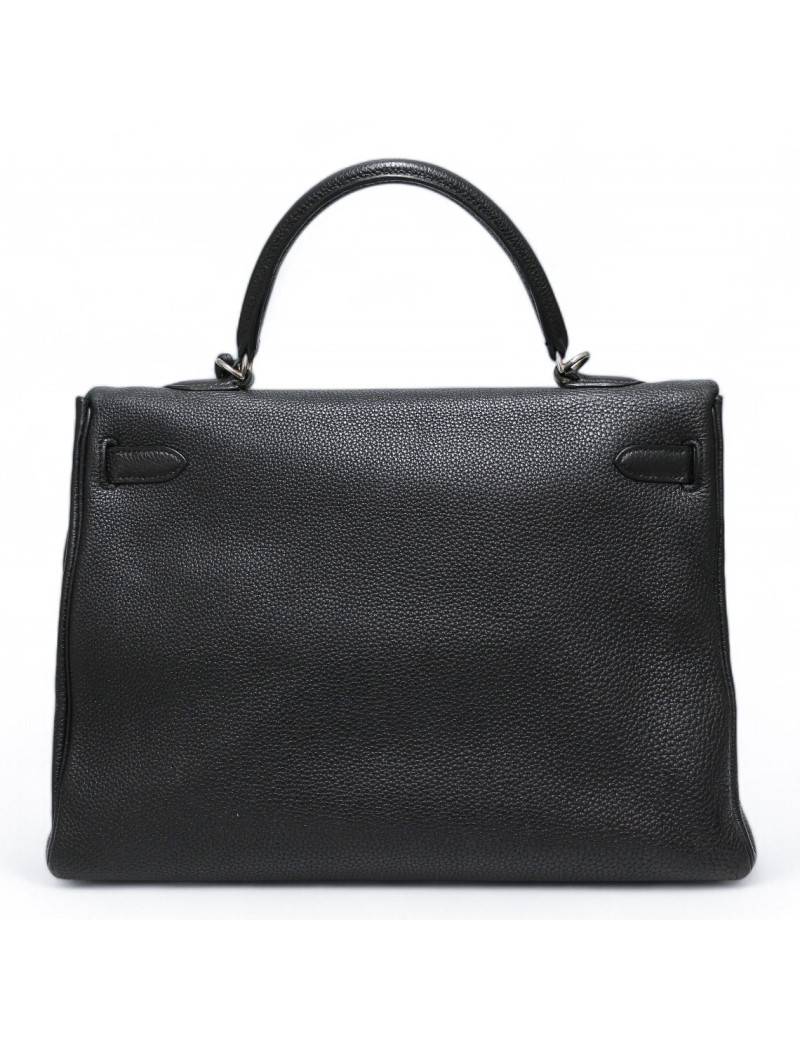 Kelly 35 HERMES cuir de veau Togo noir
