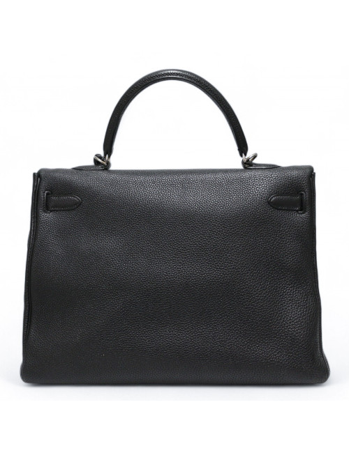 Kelly 35 HERMES cuir de veau Togo noir