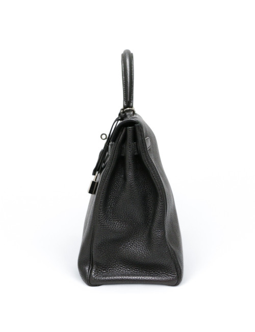Kelly 35 HERMES cuir de veau Togo noir
