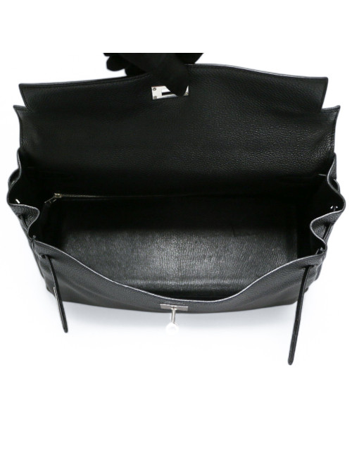 Kelly 35 HERMES cuir de veau Togo noir