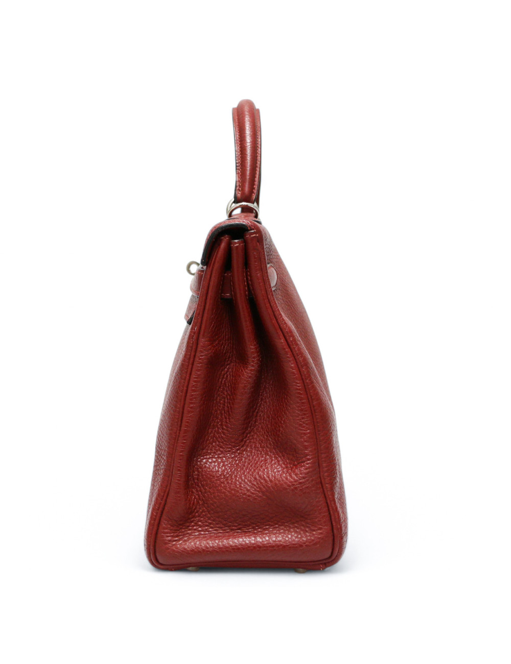 Kelly 32 HERMES cuir de veau Togo Bordeaux