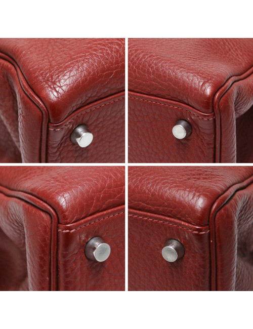 Kelly 32 HERMES cuir de veau Togo Bordeaux