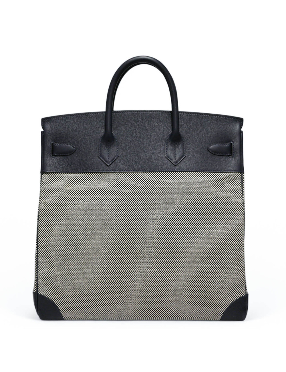 HAC 40 HERMES toile écrue bleue