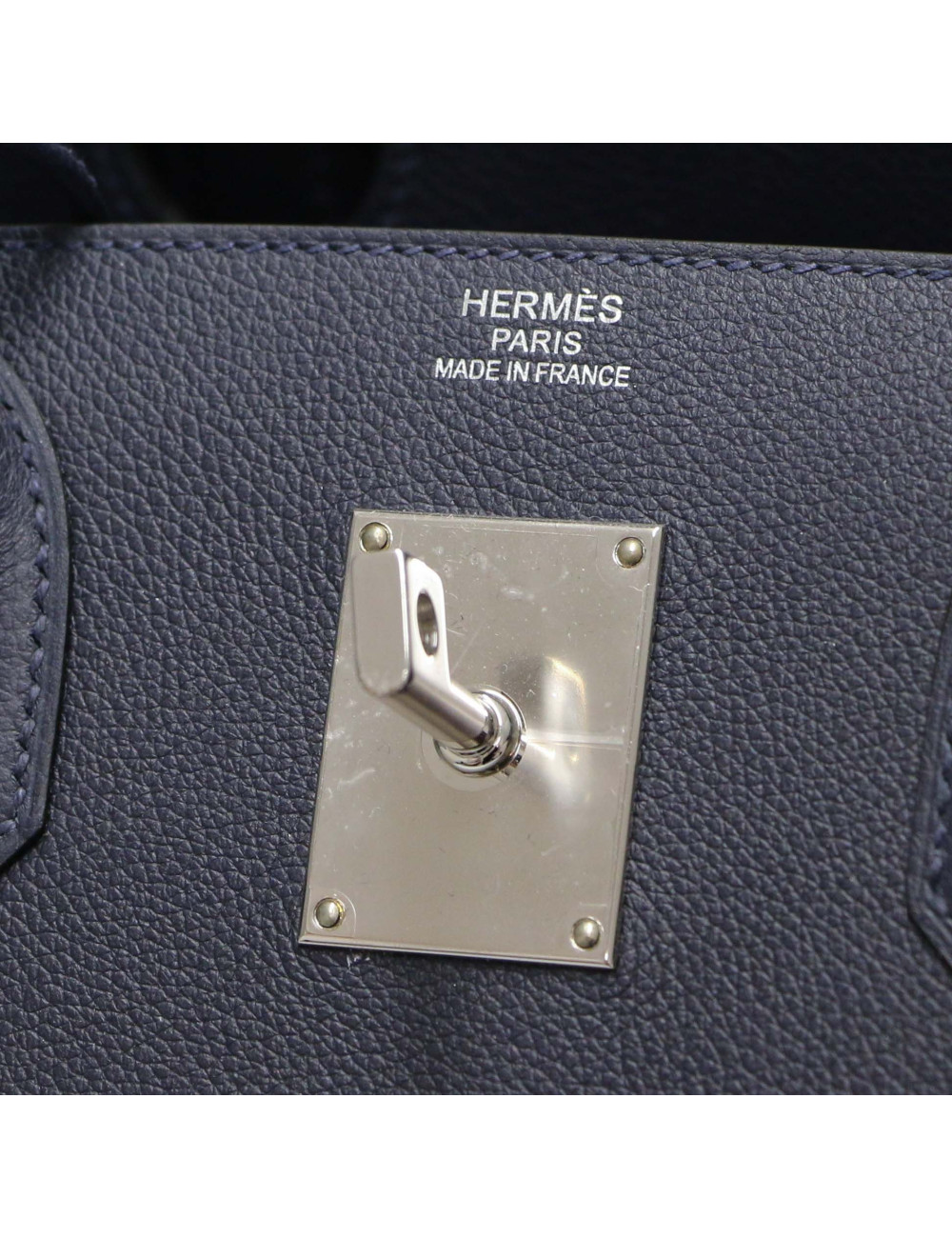 HAC 40 HERMES toile écrue bleue