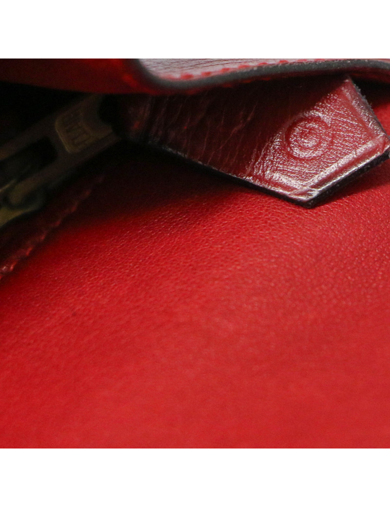 Constance HERMES cuir box rouge H