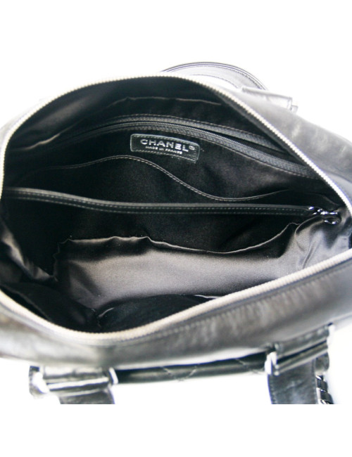 Sac CHANEL cuir matelassé noir