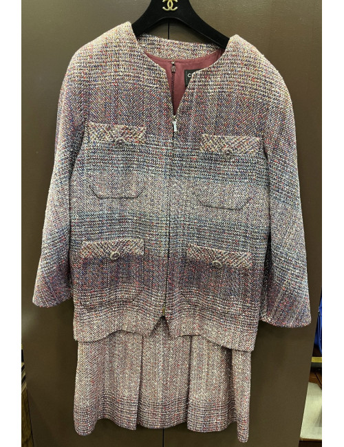 Tailleur CHANEL robe et veste T48