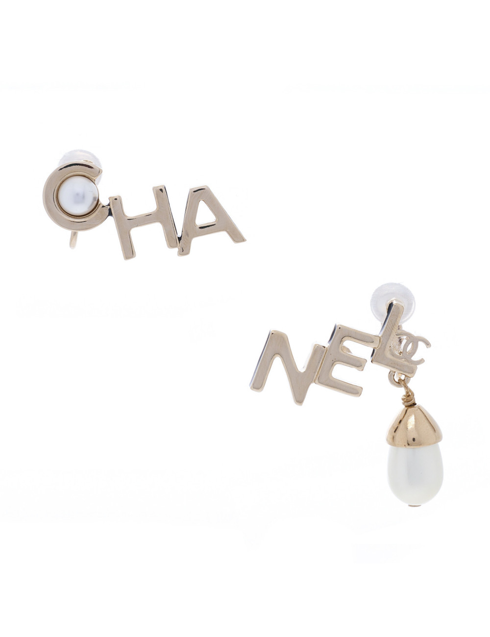 Boucles d'oreilles CHANEL perle poire