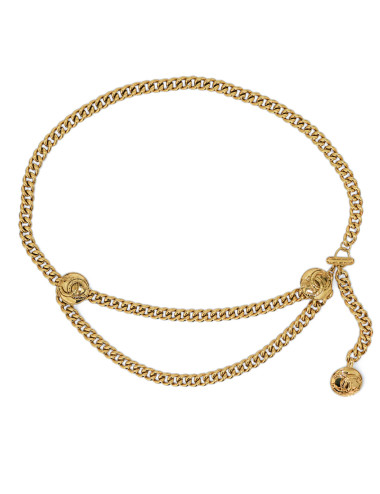 Ceinture vintage CHANEL double rangs 2