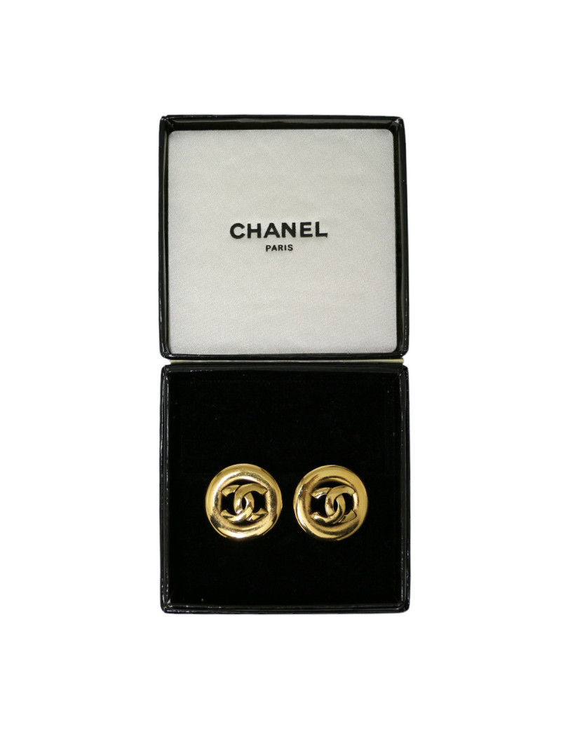 Clips CHANEL ronds dorés