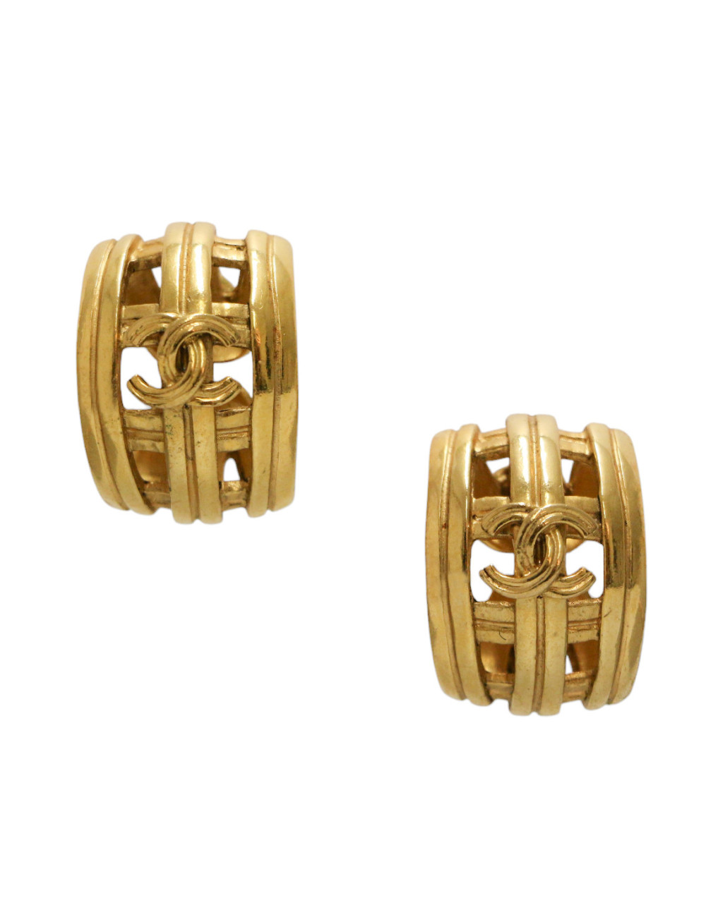 Clips demi-cercle CHANEL dorés