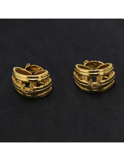 Clips demi-cercle CHANEL dorés