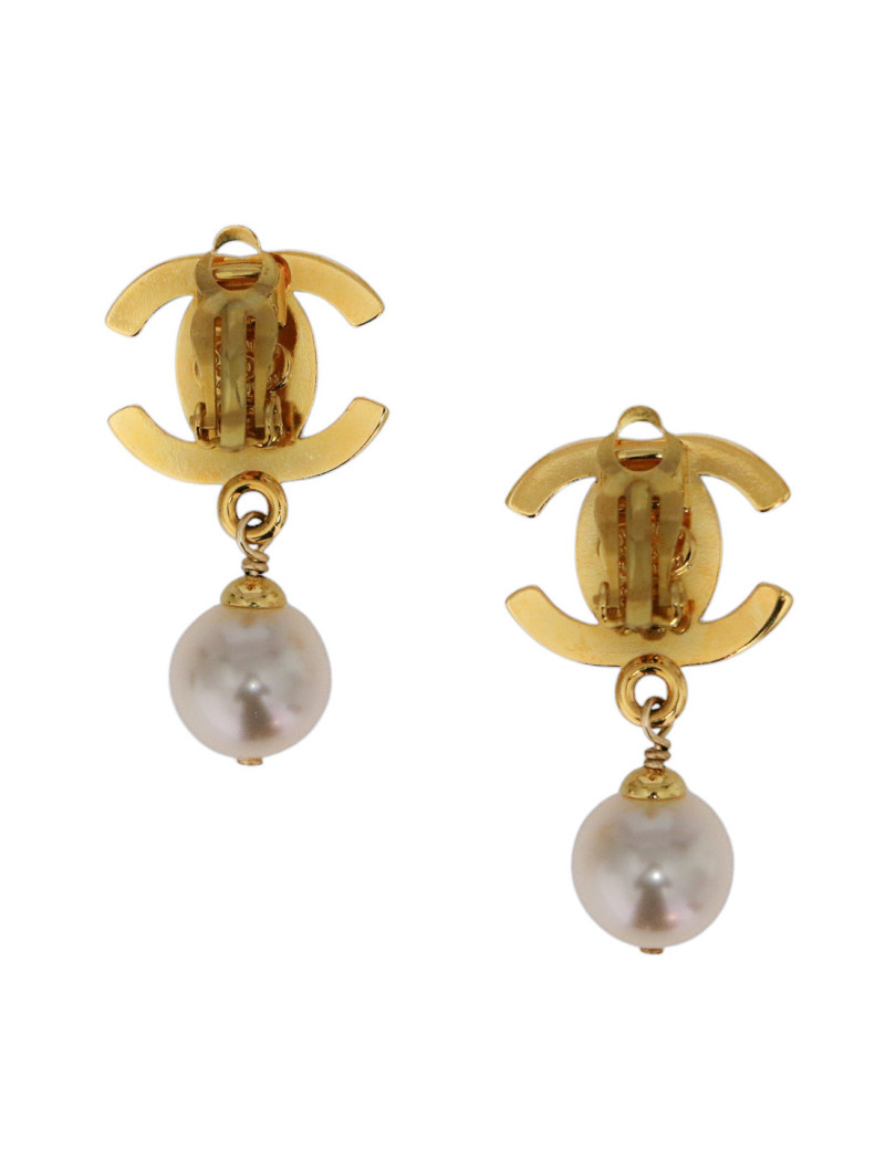 Clips CC perle pendante