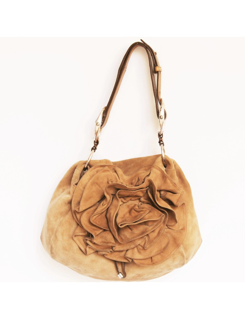 sac YVES SAINT LAURENT daim beige