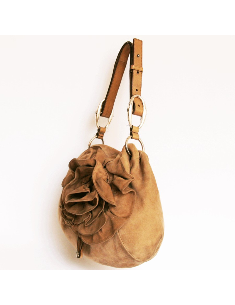 sac YVES SAINT LAURENT daim beige