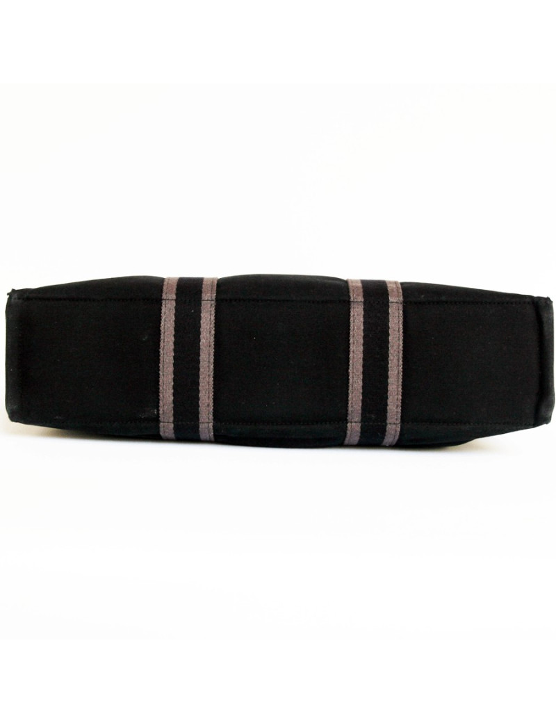 Sac Hermès toile noire herline