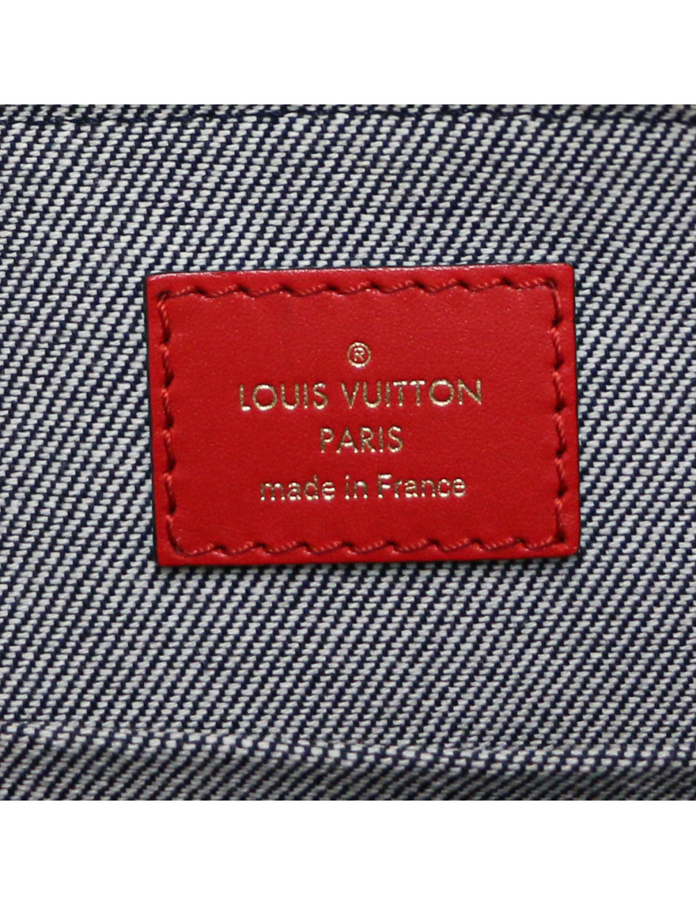 Sac ALma BB LOUIS VUITTON denim damier Monigram patchwork