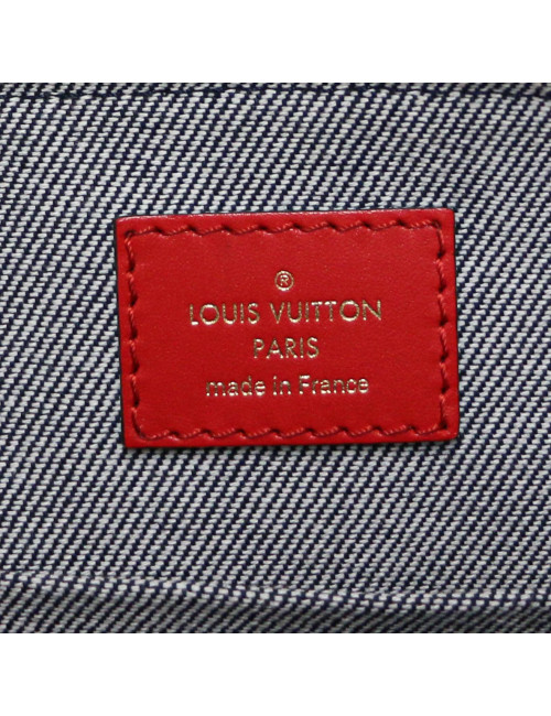 Sac ALma BB LOUIS VUITTON denim damier Monigram patchwork