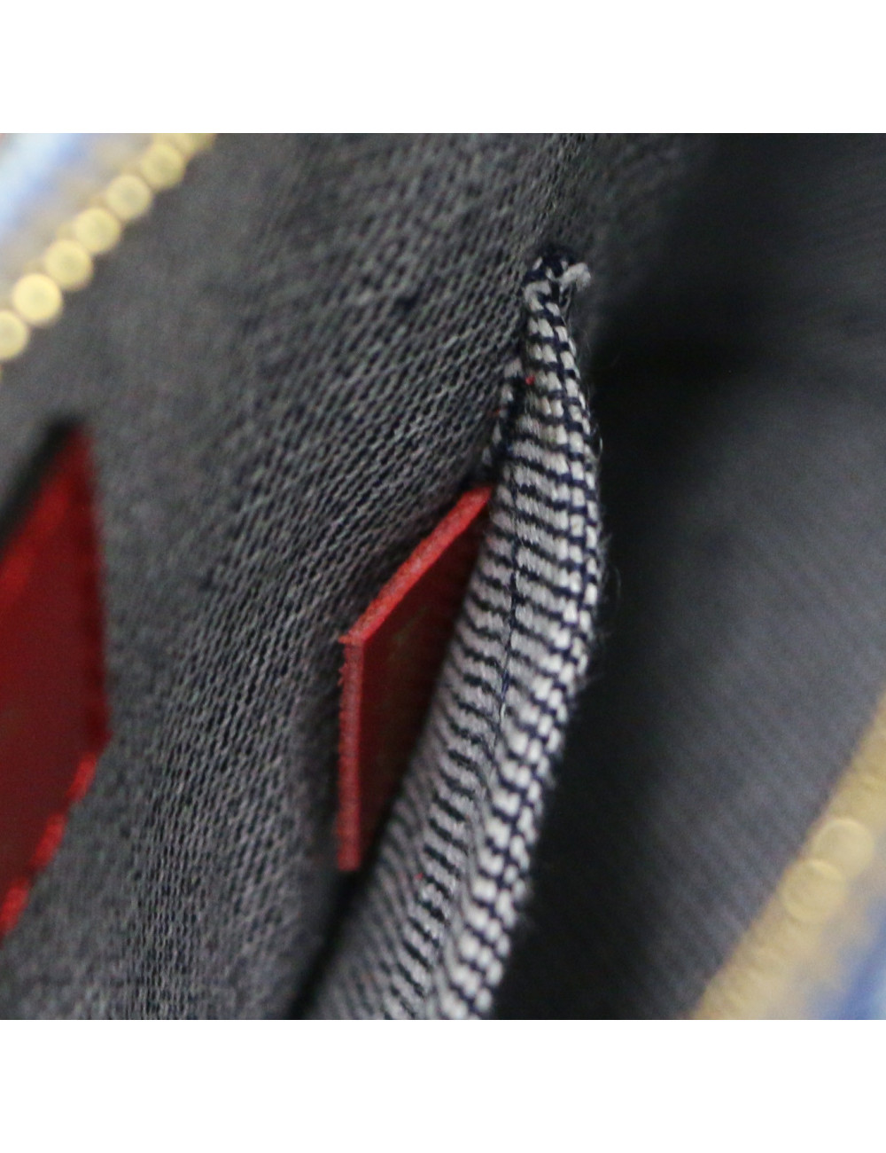 Sac ALma BB LOUIS VUITTON denim damier Monigram patchwork