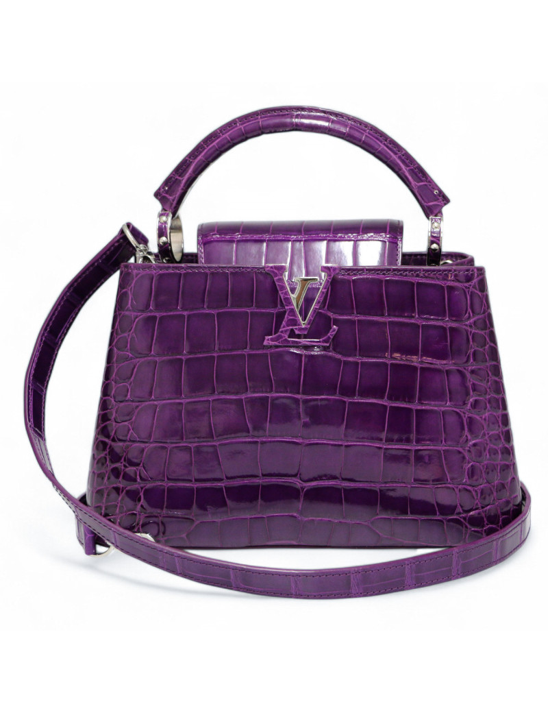 Sac Capucine  LOUIS VUITTON crocodile violet