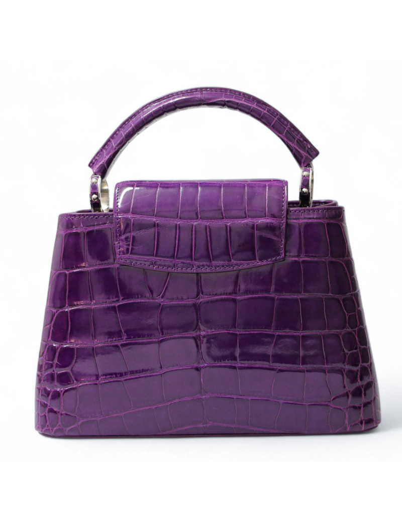 Sac Capucine  LOUIS VUITTON crocodile violet