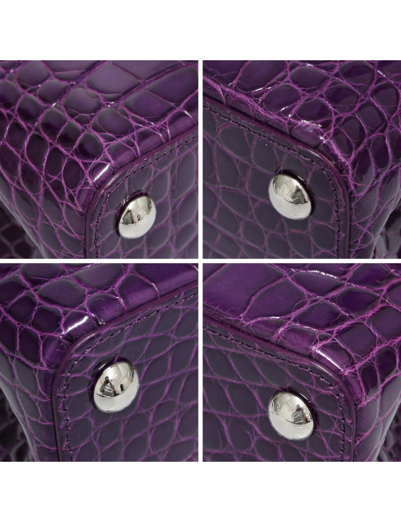 Sac Capucine  LOUIS VUITTON crocodile violet
