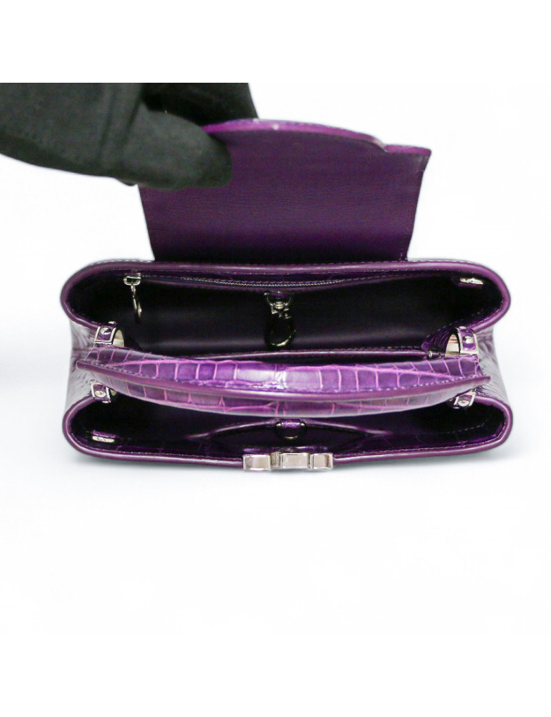 Sac Capucine  LOUIS VUITTON crocodile violet