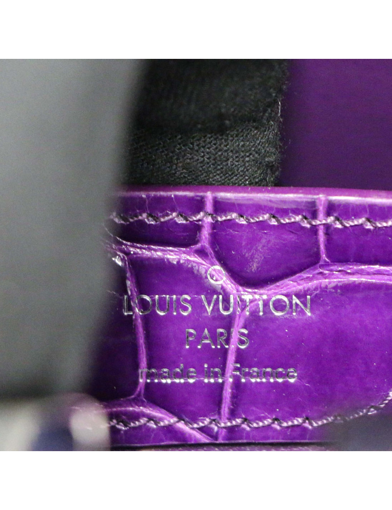 Sac Capucine  LOUIS VUITTON crocodile violet