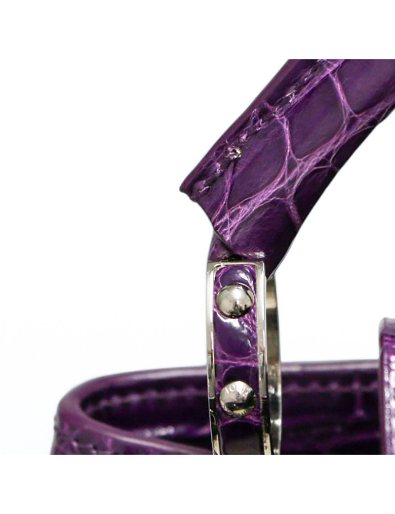 Sac Capucine  LOUIS VUITTON crocodile violet