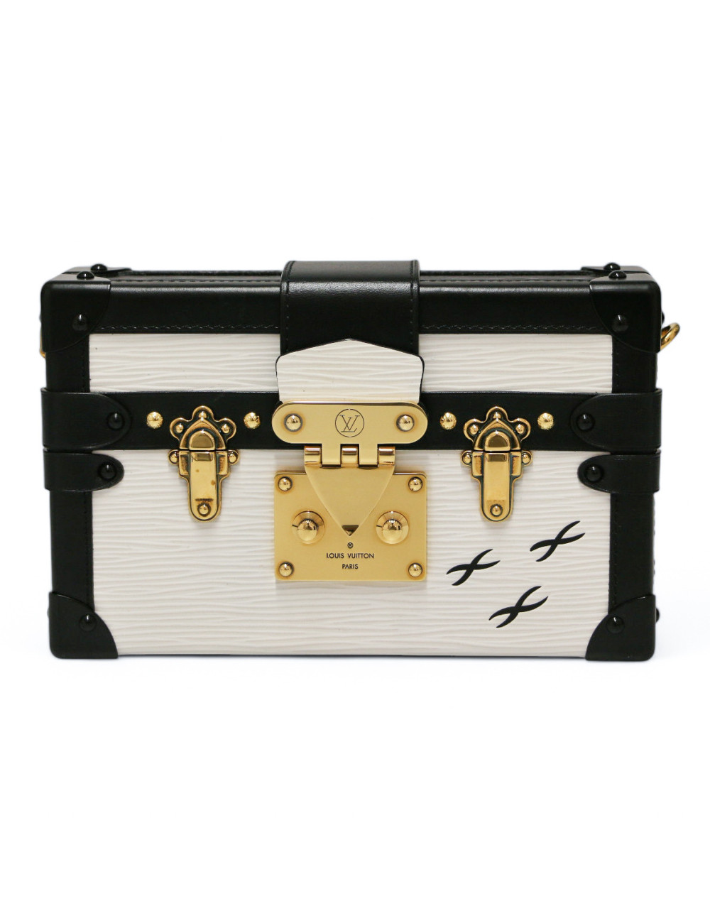 Petite malle LOUIS VUITTON blanche