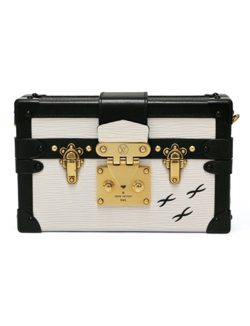 Petite malle LOUIS VUITTON blanche