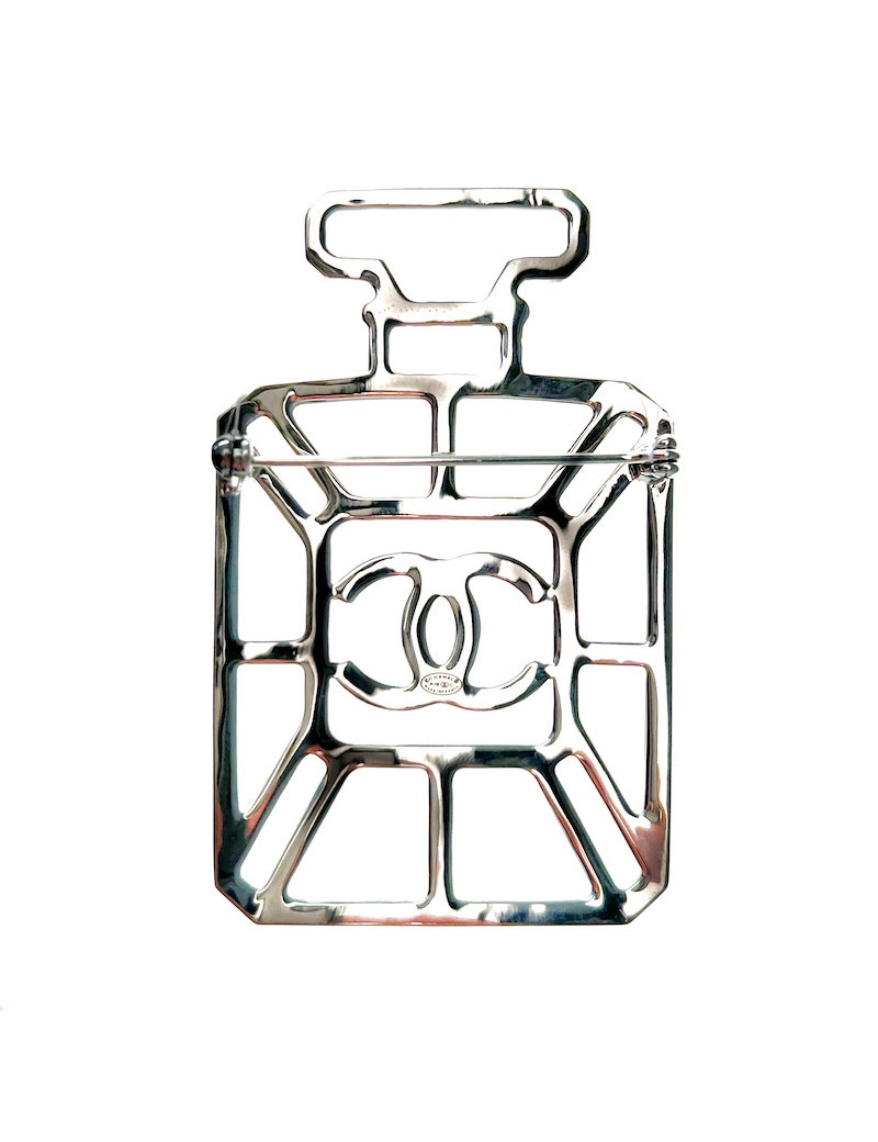 Broche CHANEL flacon de parfum cristaux
