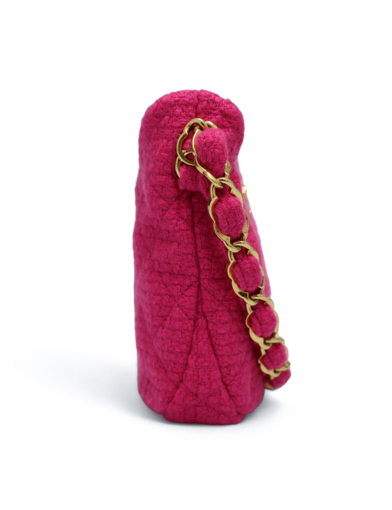 Sac CHANEL Hobo tweed rose 