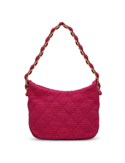 Sac CHANEL Hobo tweed rose 