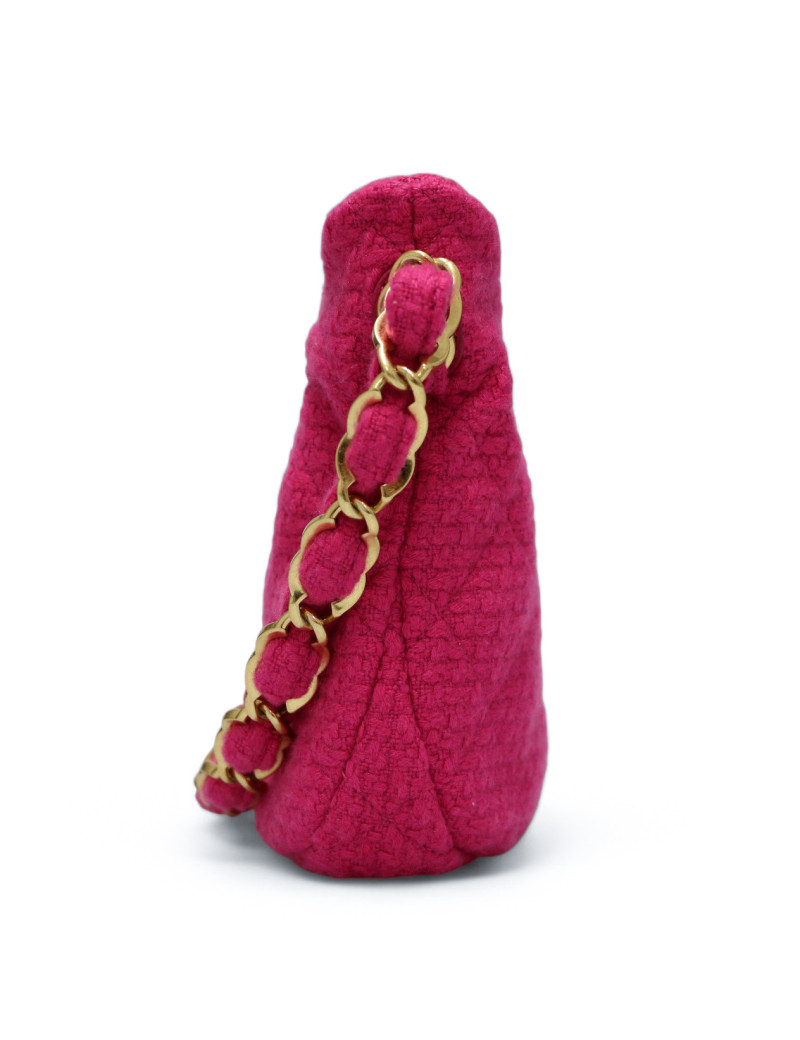 Sac CHANEL Hobo tweed rose 