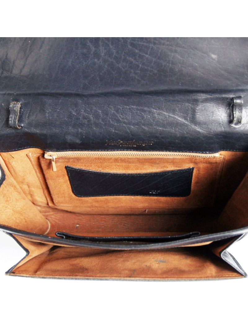 Pochette YVES SAINT LAURENT vintage noire