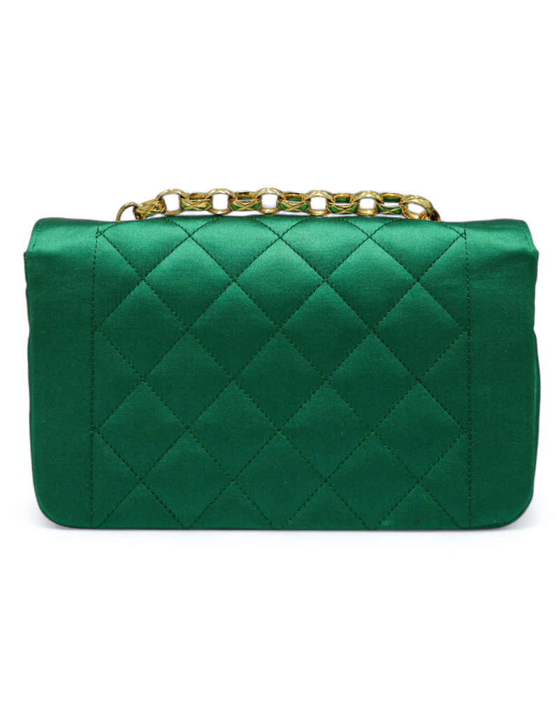 Mini Diana CHANEL satin vert
